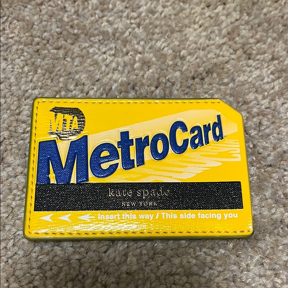 Kate Spade Yellow MetroCard Holder